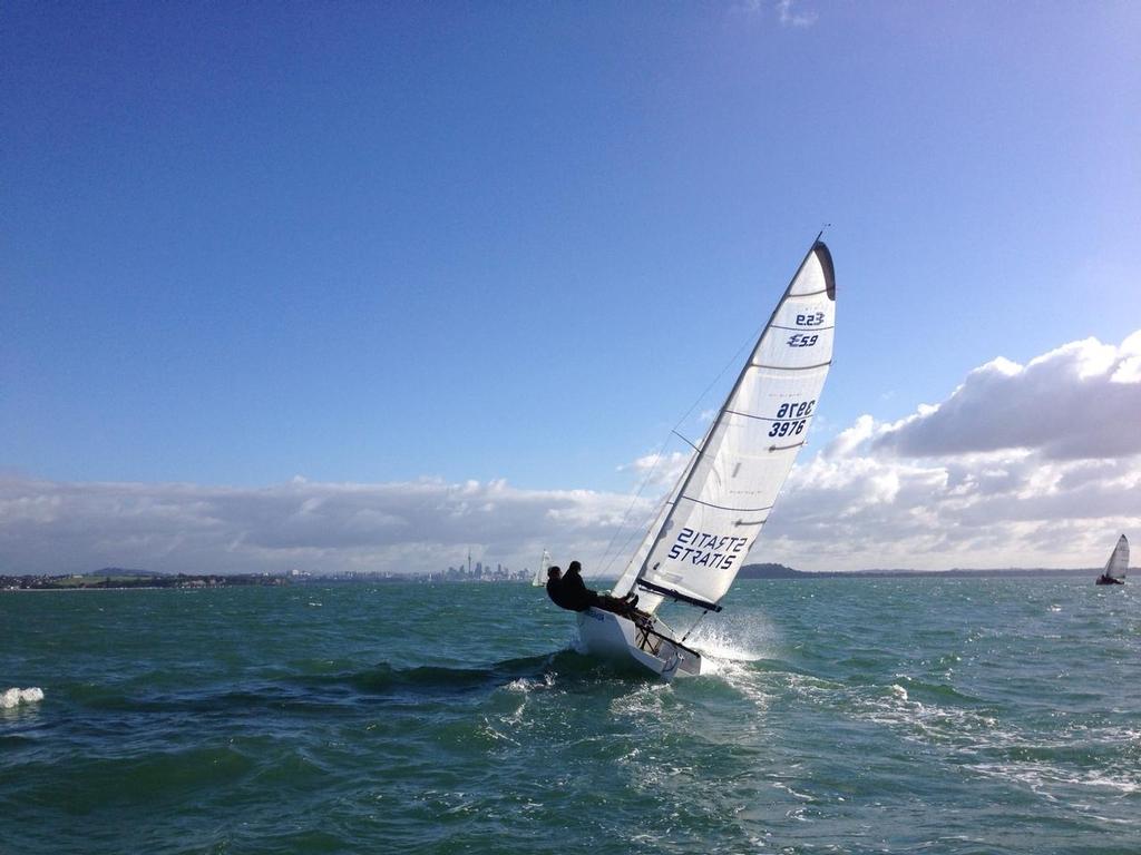 Icebreaker - winner of two races on day 1 - 2014 Elliott 5.9 Auckland Champs © Sharon Wilder